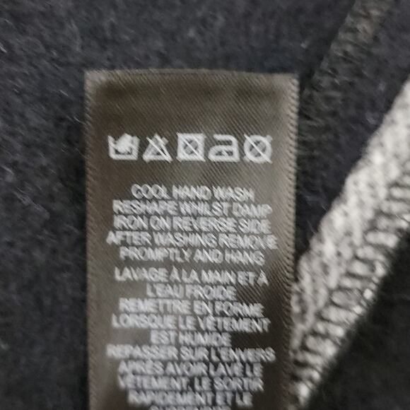 ASOS Women's Polyester Wool Blend Striped Wrap Full Length Skirt 12 - Picture 10 of 11